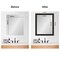Amanti Art Mirror Makeover Bathroom Mirror Frame Border Kit - Fully Assembled Peel and Stick Frame - Mirror NOT Included - Trio Trim